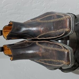LAMASINI BOOTS, BROWN SHOES SIZE 28 1/2 US10 MADE IN MEXICO CHUKKA BOOTS
